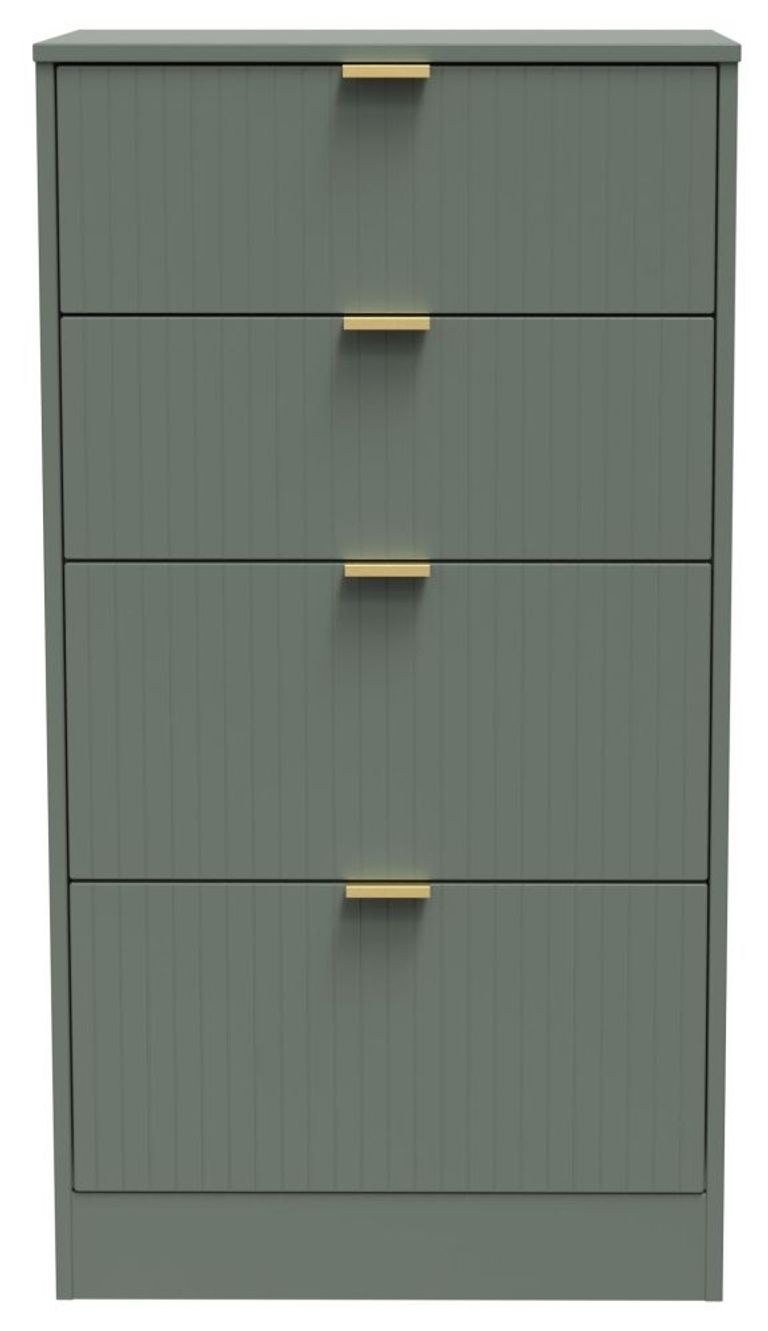 Nashville Green 4 Drawer Deep Midi Chest