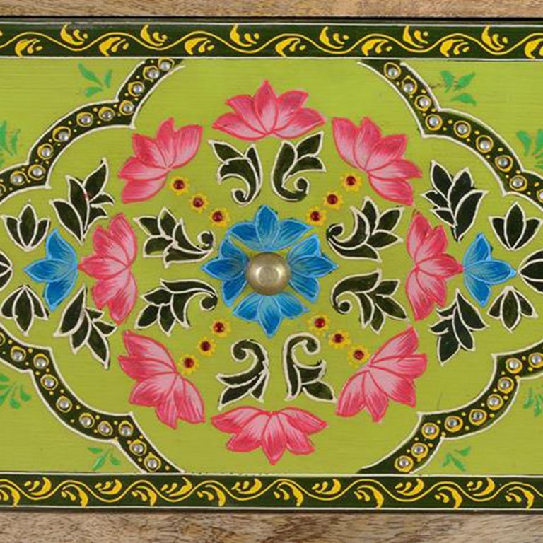 Nazlini Cabinet - Mango Wood - Painted - Multi Drawer - Wide