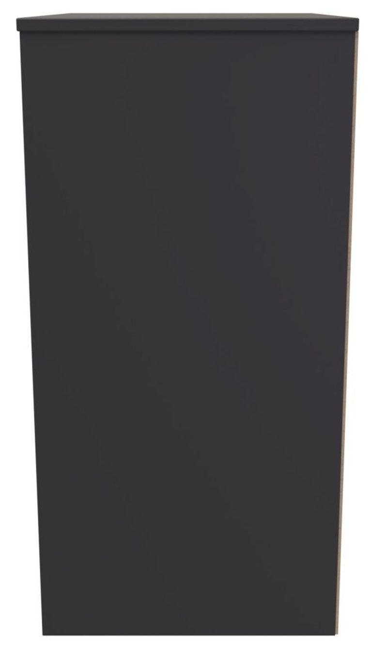 New York Graphite 3 Drawer Deep Midi Chest