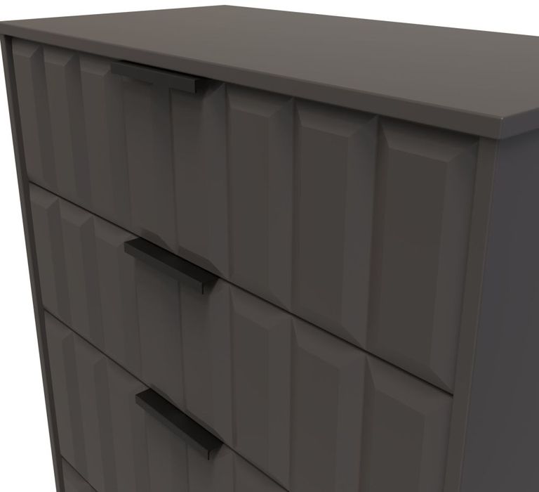 New York Graphite 4 Drawer Deep Chest