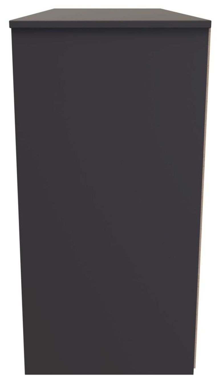 New York Graphite 6 Drawer Midi Chest