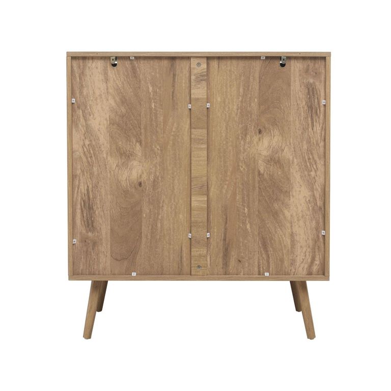 Noah Chest - 2+3 Drawer - Oak and Rattan