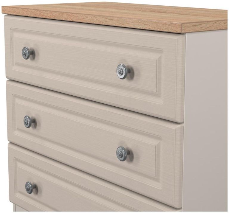 Norfolk Cashmere and Oak Effect 3 Drawer Small Chest