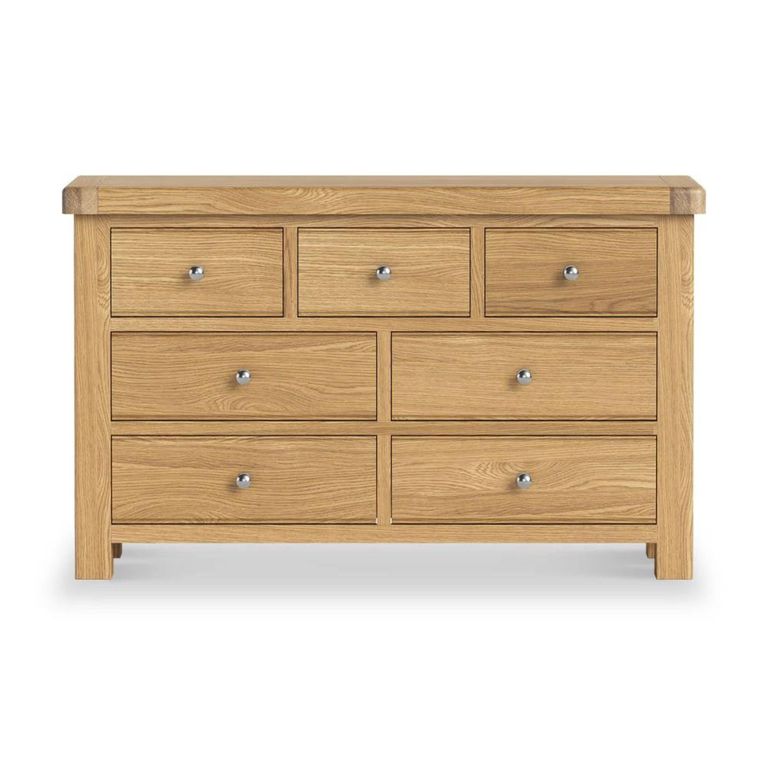 Normandy Chest - 3+4 Drawer Wide - Oak