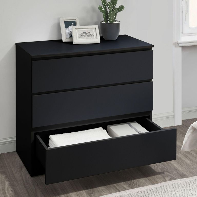Oslo Small Chest - 3 Drawer - Black