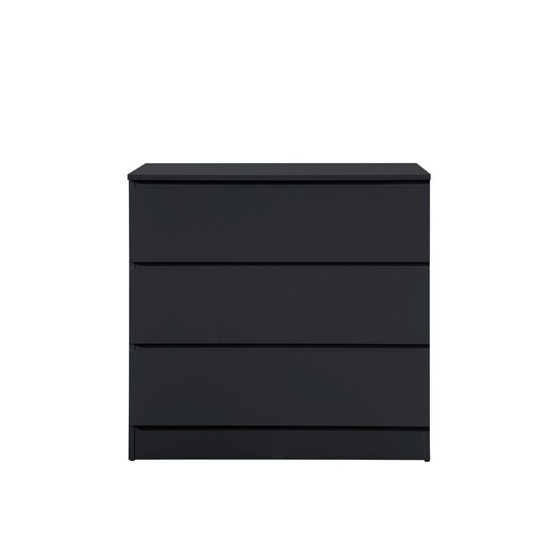 Oslo Small Chest - 3 Drawer - Black