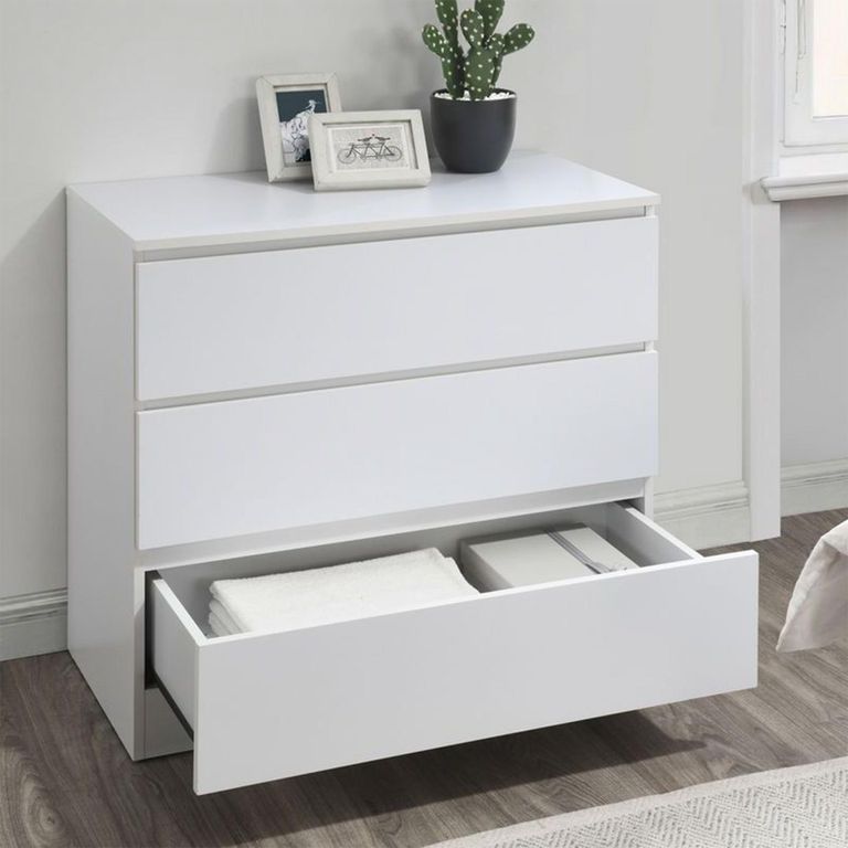 Oslo Small Chest - 3 Drawer - White