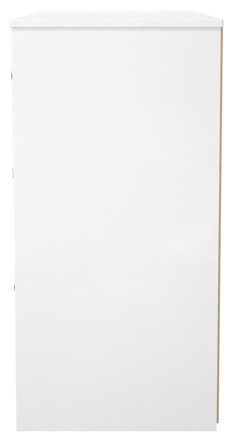 Padstow Grey and White Matt 6 Drawer Midi Chest