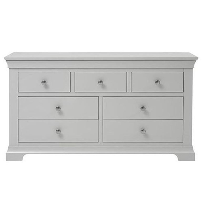 Paisley Grey Painted 3+4 Drawer Wide Chest