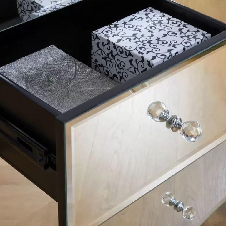 Palermo Wide Chest - Mirrored - Multi Drawer
