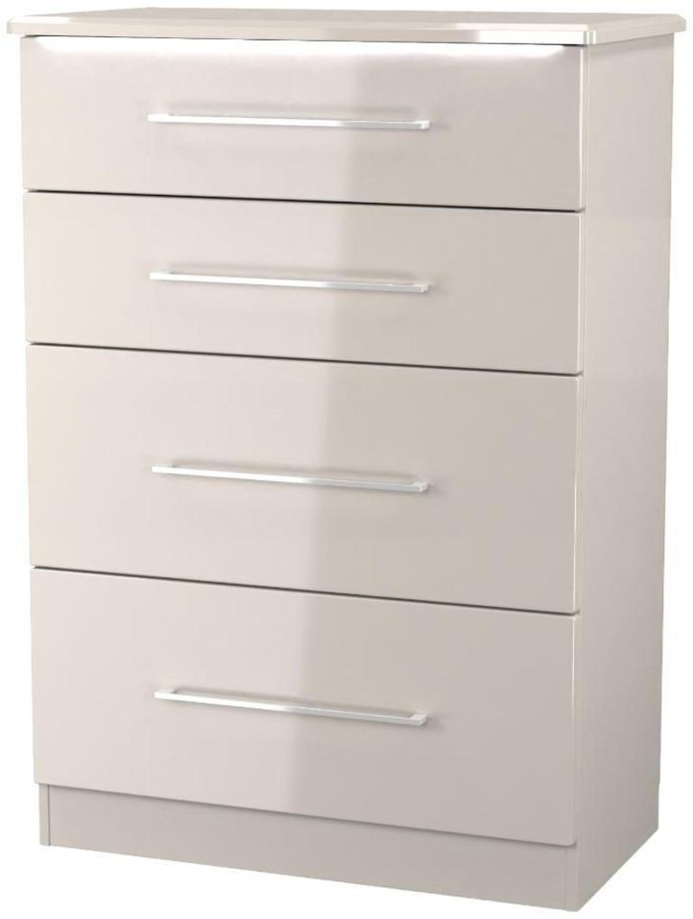 Paris Cashmere Gloss 4 Drawer Deep Chest