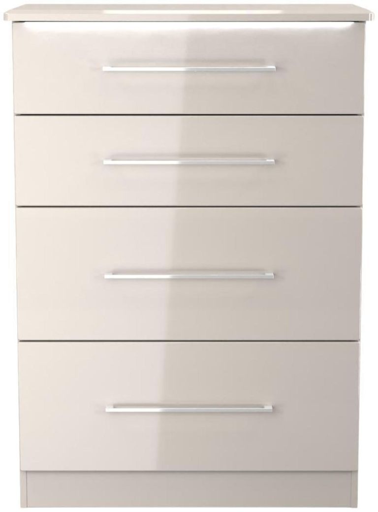 Paris Cashmere Gloss 4 Drawer Deep Chest