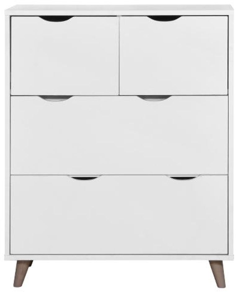 Perce White 4 Drawer Chest