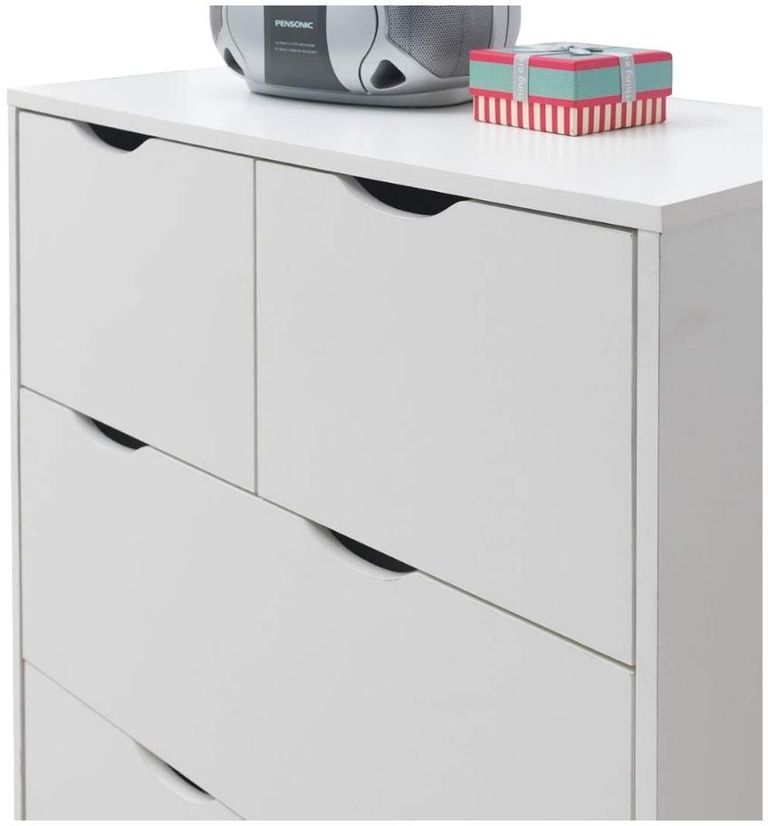 Perce White 4 Drawer Chest