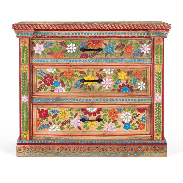 Pistoia Chest - Mango Wood - Painted - 3 Drawer