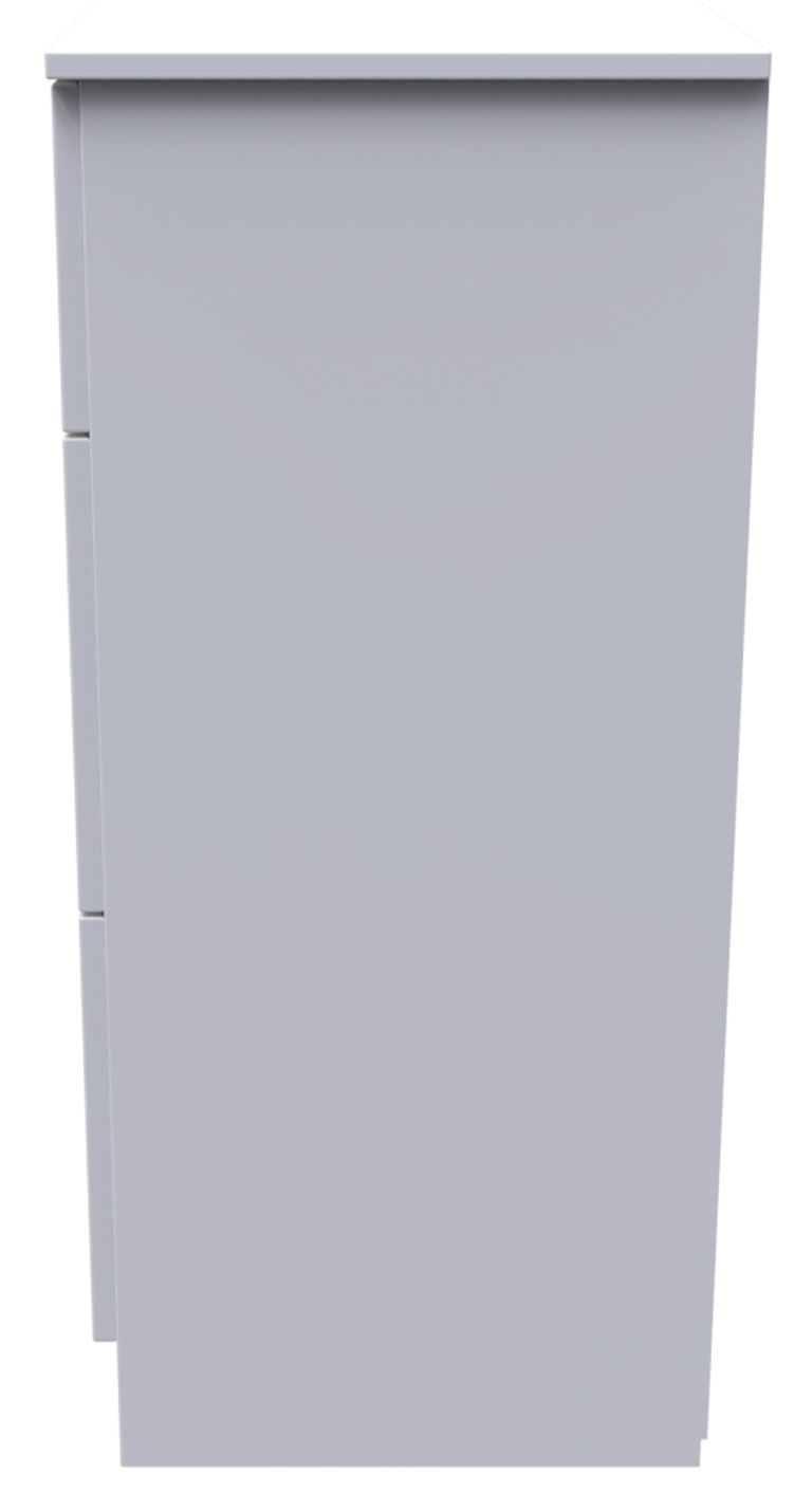 Plymouth White Gloss 3 Drawer Deep Chest