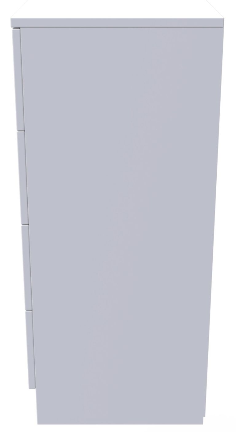 Plymouth White Gloss 4 Drawer Chest