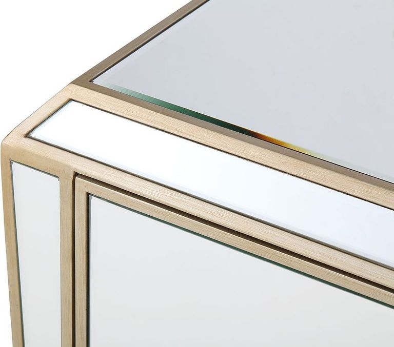 Pristina Chest - 3 Drawer - Champagne Mirrored