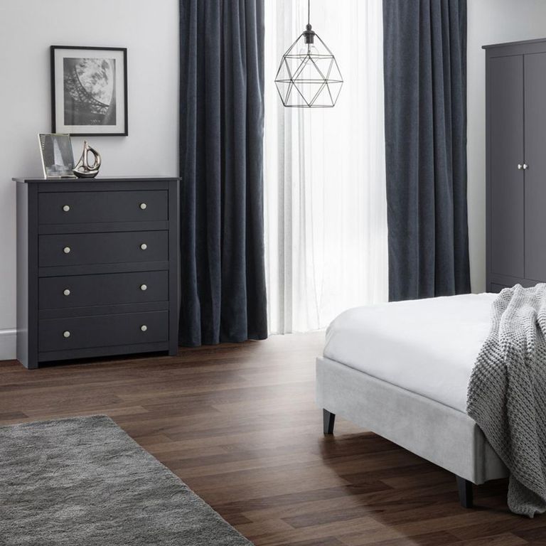 Radley Chest of Drawers - 4 Drawer - Dark Grey