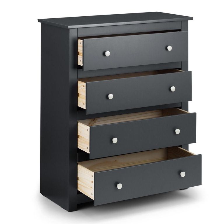 Radley Chest of Drawers - 4 Drawer - Dark Grey