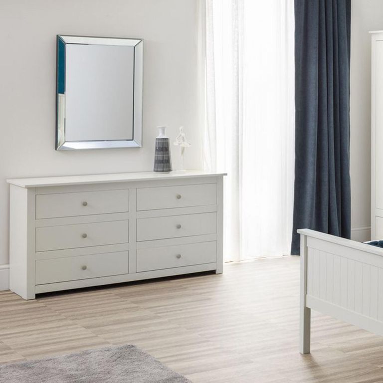 Radley Chest of Drawers - 6 Drawer - Wide - White