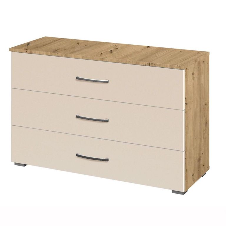 Rauch Aditio 3 Drawer Wide Chest - Artisan Oak and Champagne