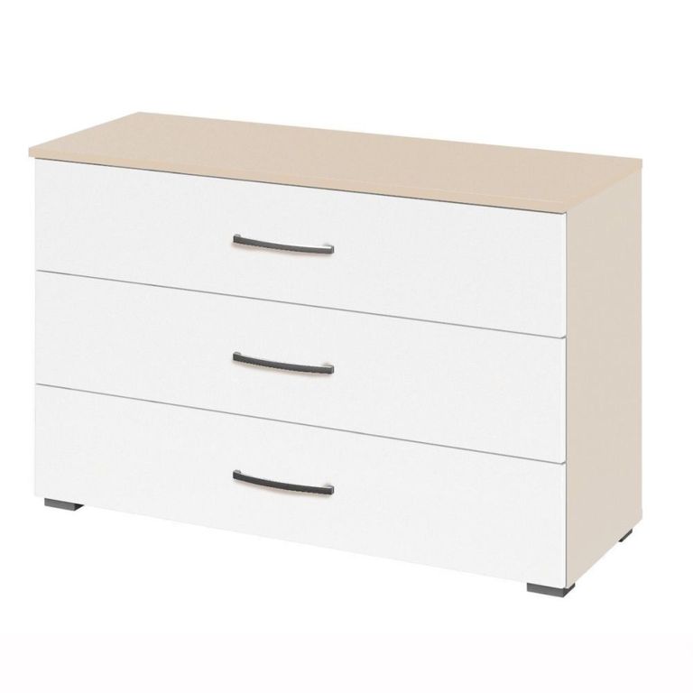Rauch Aditio 3 Drawer Wide Chest - Champagne and Alpine White