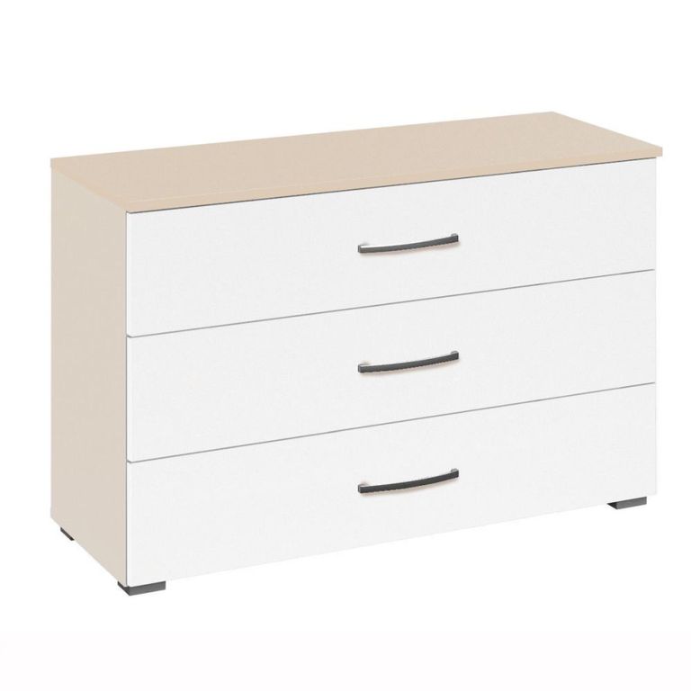 Rauch Aditio 3 Drawer Wide Chest - Champagne and Alpine White