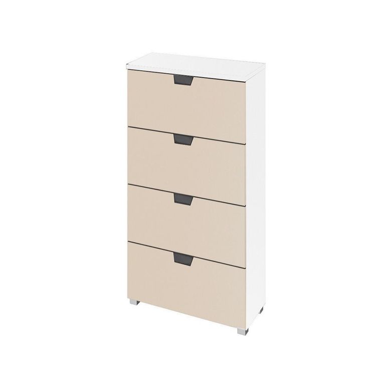 Rauch Aditio 4 Drawer Narrow Chest - Alpine White and Champagne