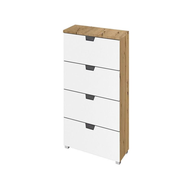 Rauch Aditio 4 Drawer Narrow Chest - Artisan Oak and Alpine White