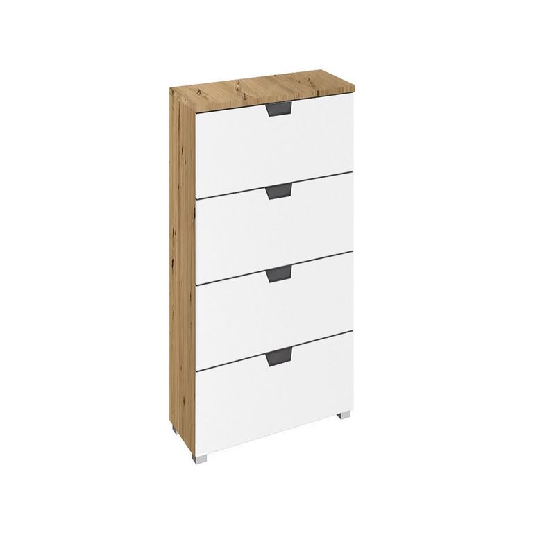 Rauch Aditio 4 Drawer Narrow Chest - Artisan Oak and Alpine White