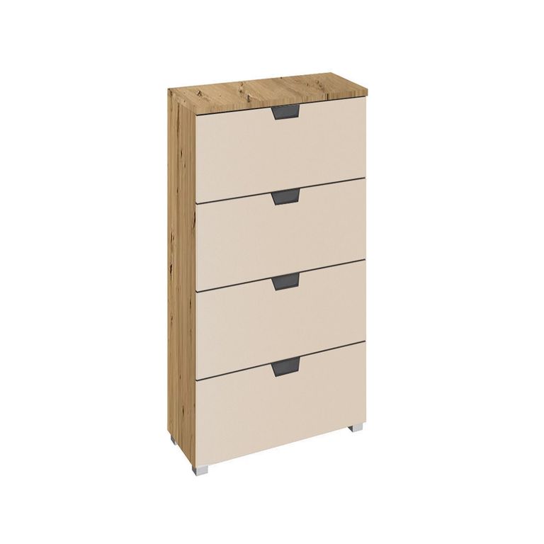 Rauch Aditio 4 Drawer Narrow Chest - Artisan Oak and Champagne