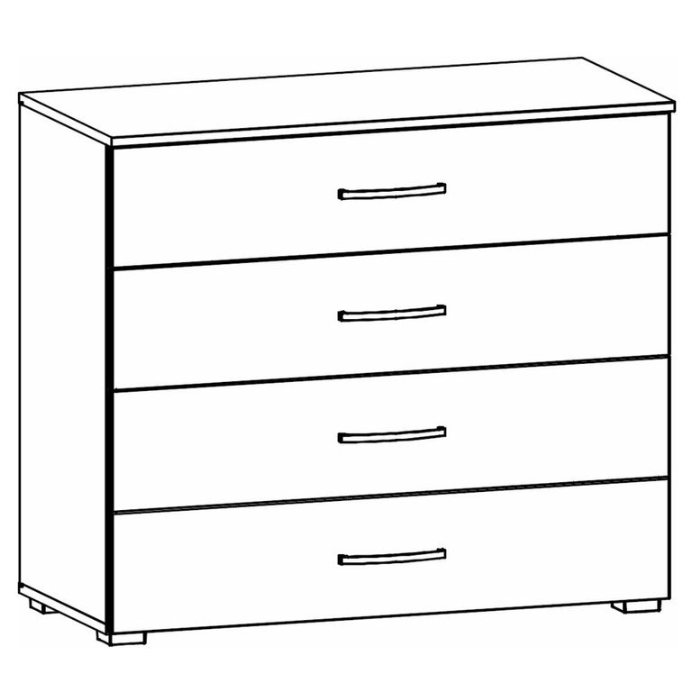 Rauch Alegro 4 Drawer Chest - Sonoma Oak