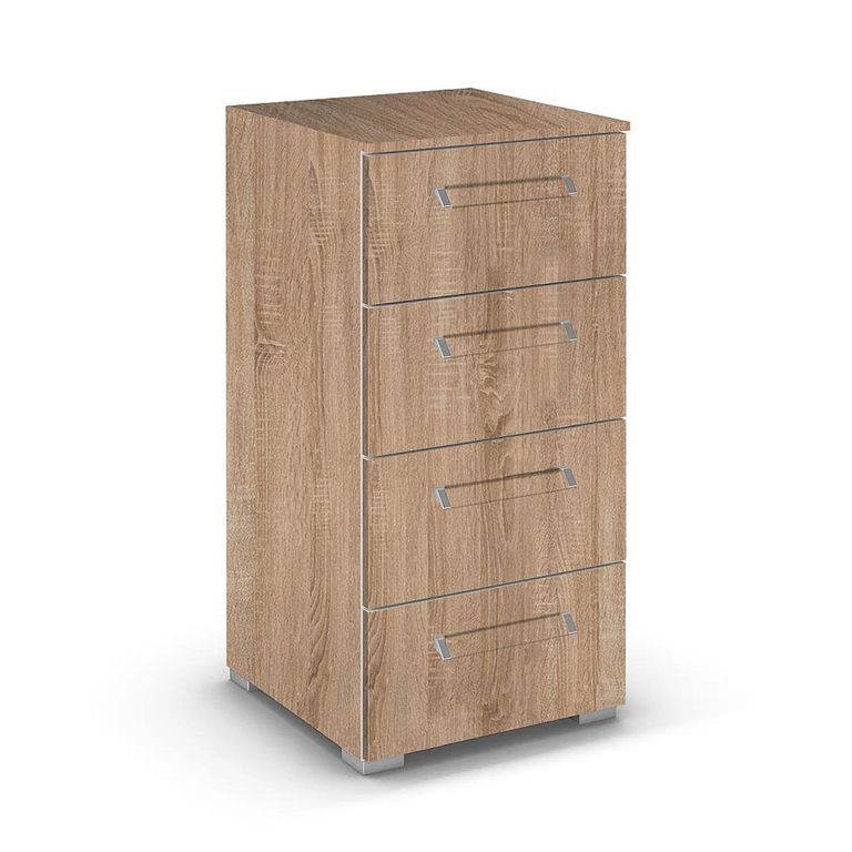 Rauch Evelyn 4 Drawer Narrow Chest - Sonoma Oak