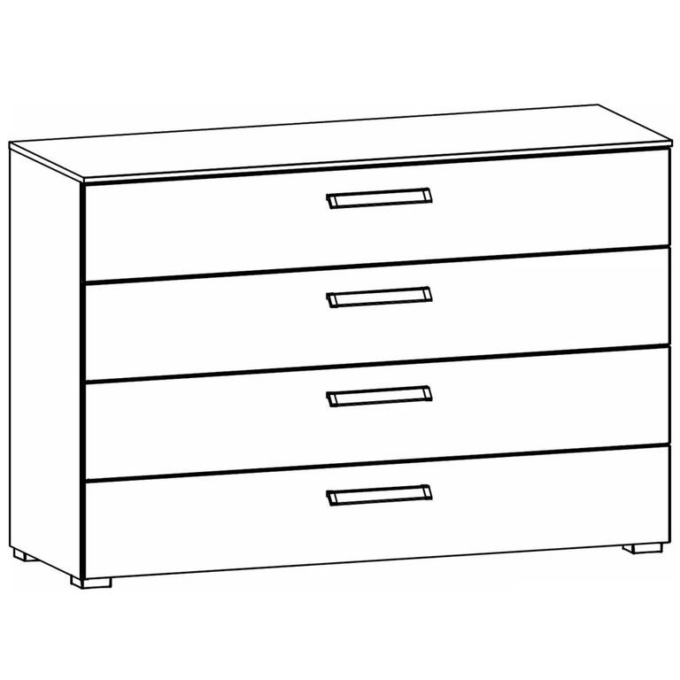 Rauch Evelyn 4 Drawer Wide Chest - Alpine White