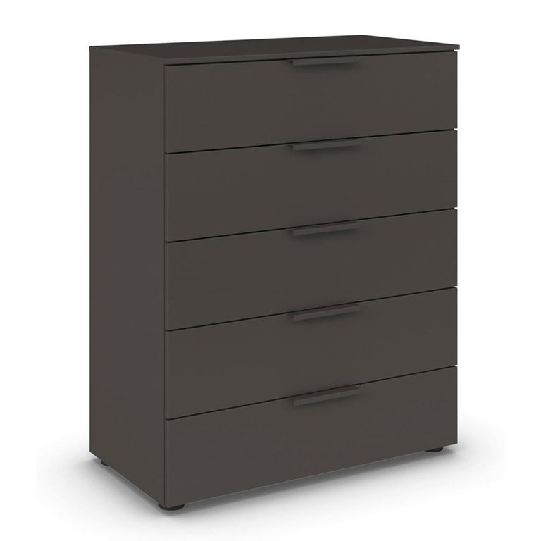 Rauch Flipp 5 Drawer Chest with Adjustable Height - Graphite