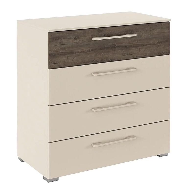 Rauch Luana 4 Drawer Chest - Champagne and Atlantic Dark Oak