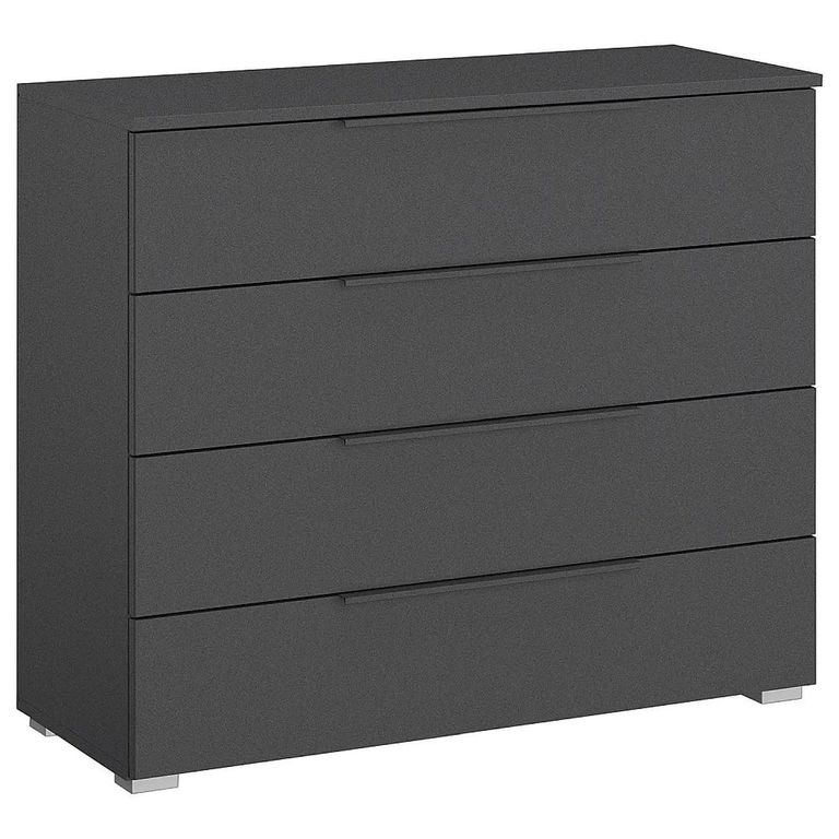 Rauch Monostar 4 Drawer Wide Chest - Metallic Dark Grey