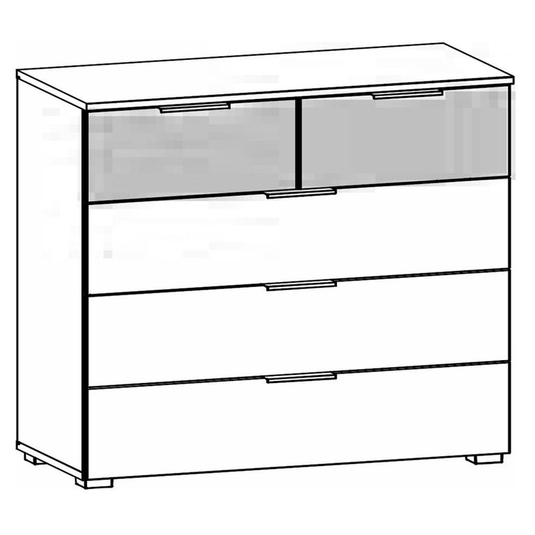 Rauch Sajo 3+2 Drawer Chest - Champagne and Artisan Oak