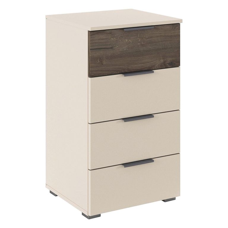 Rauch Sajo 4 Drawer Chest - Champagne and Atlantic Dark Oak