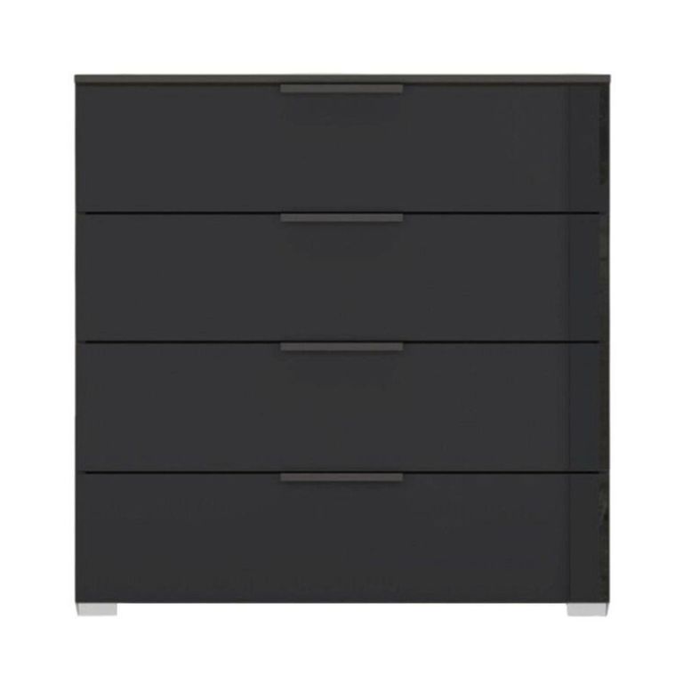 Rauch Skat Meridian 4 Drawer Chest - Graphite and Basalt Glass