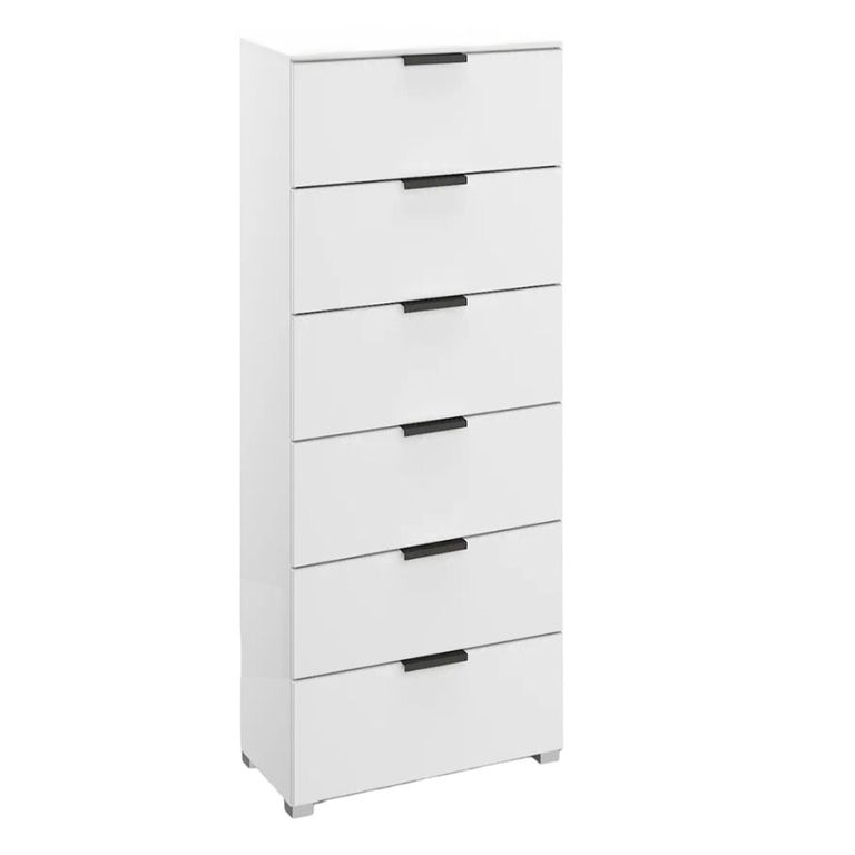 Skat Meridian Chest - 6 Drawer - Tall - Alpine White