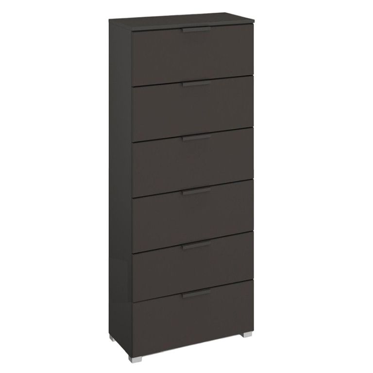 Skat Meridian Chest - 6 Drawer - Tall - Graphite