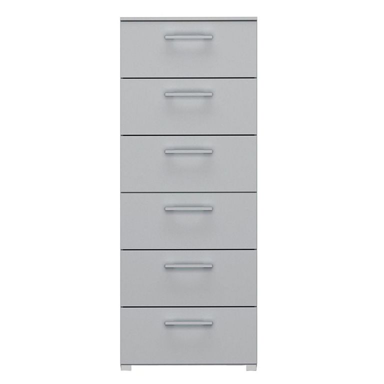 Rauch Skat Pure 6 Drawer Tall Chest - Silk Grey
