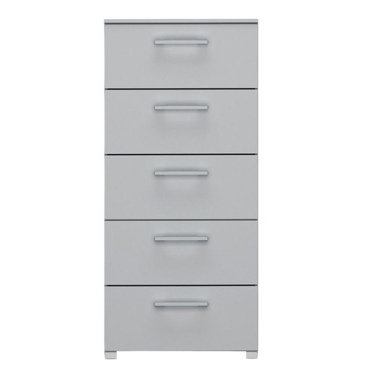 Rauch Skat Shine 5 Drawer Tall Chest - Silk Grey