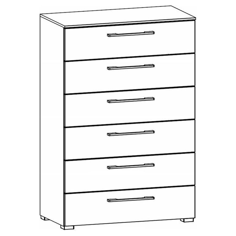 Rauch Skat Shine 6 Drawer Chest - Silk Grey