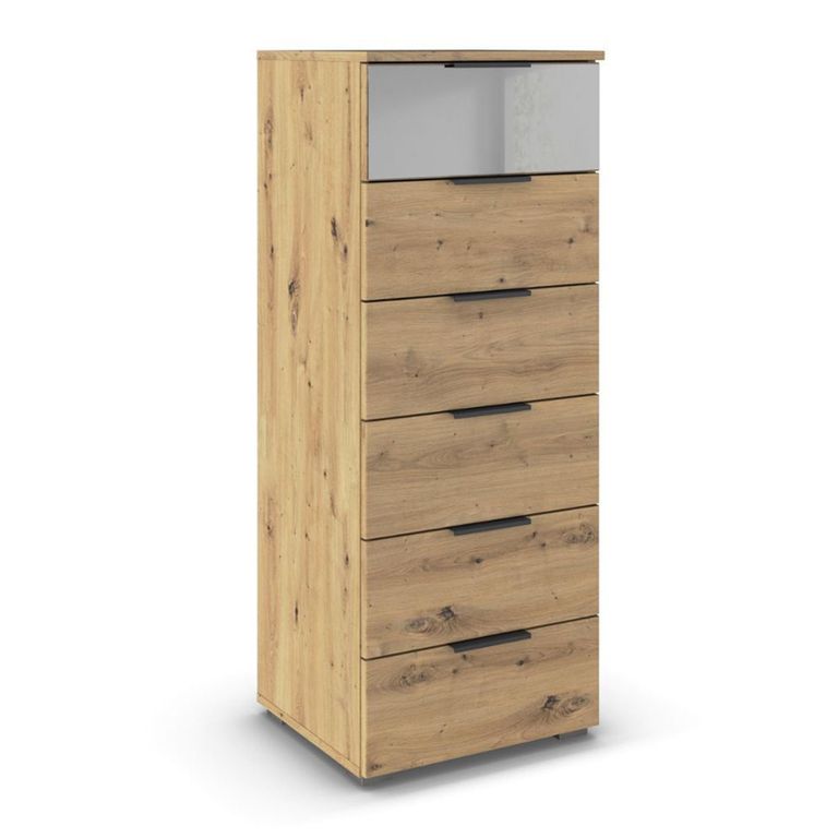 Rauch Skyla 6 Drawer Tall Chest - Artisan Oak