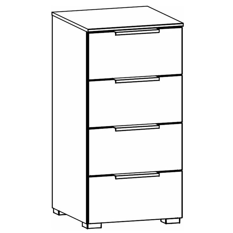Rauch Texas 4 Drawer Narrow Chest - Alpine White