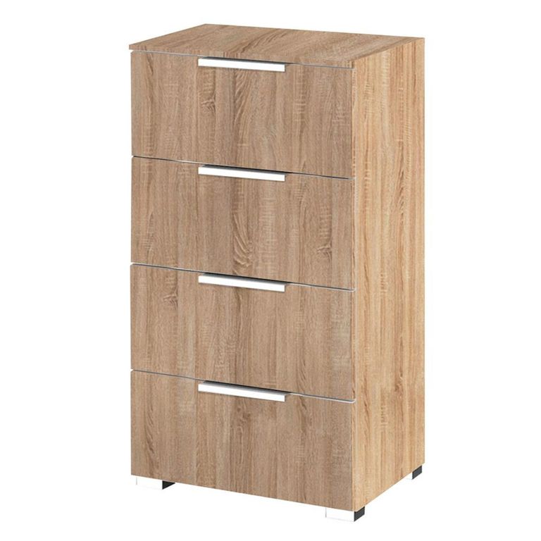 Rauch Texas 4 Drawer Narrow Chest - Sonoma Oak