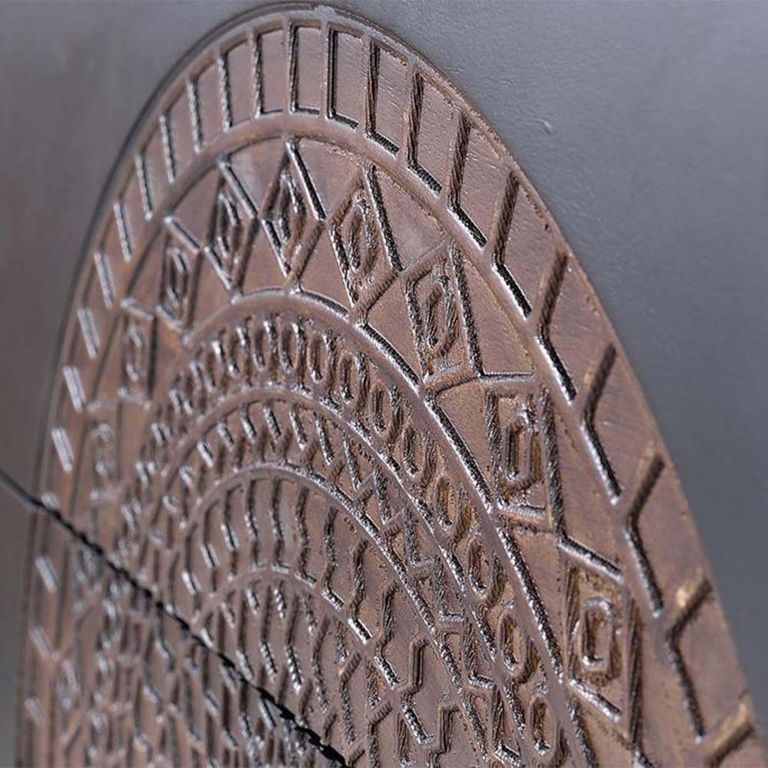 Refton Chest - Carved - Dark Mango Wood - 3 Drawer